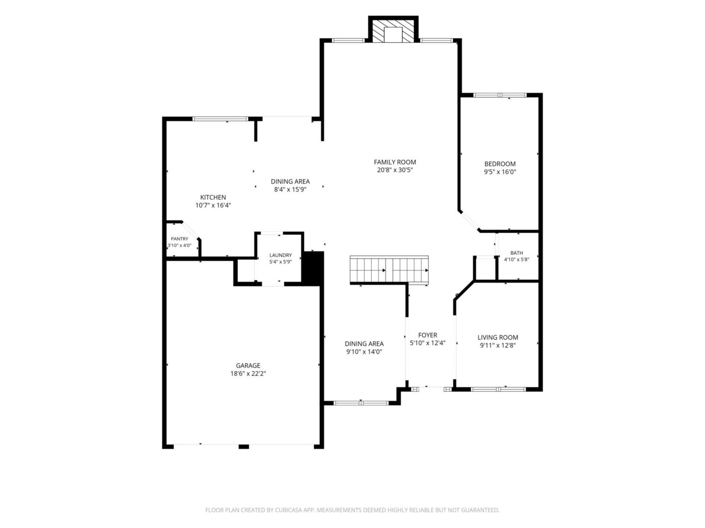 House floor plan with labeled rooms.